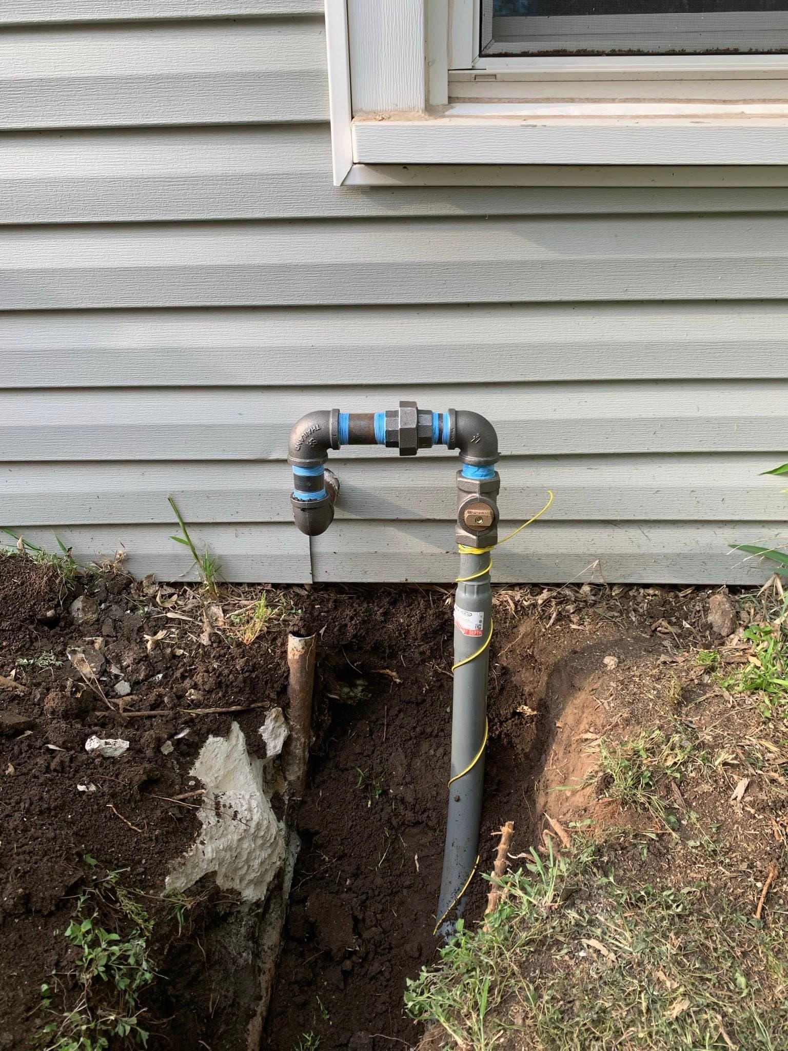 Gas Line Installation — completed work by Loera's Plumbing Solutions