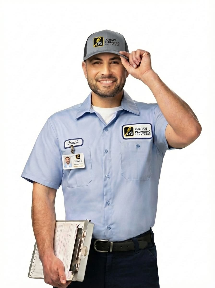 Professional plumber from Loera's Plumbing Solutions